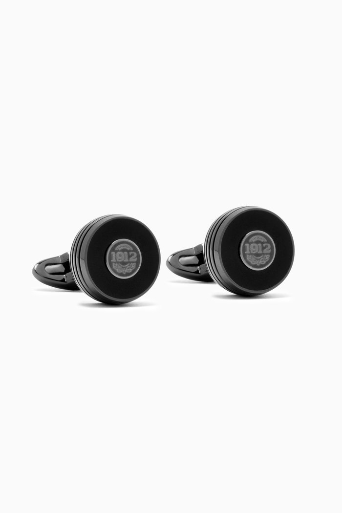 

Piacere Cufflinks in PVD Metal, Black