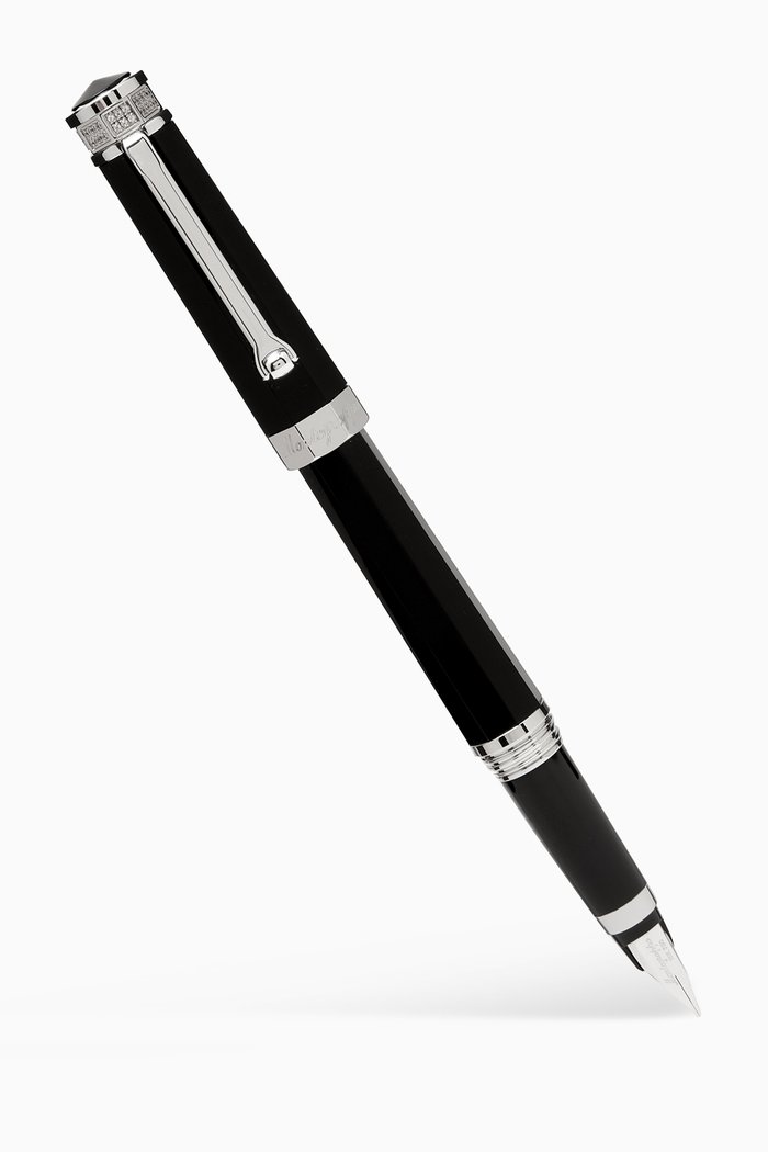 

NeroUno Linea Crystal Fountain Pen in Resin, Black