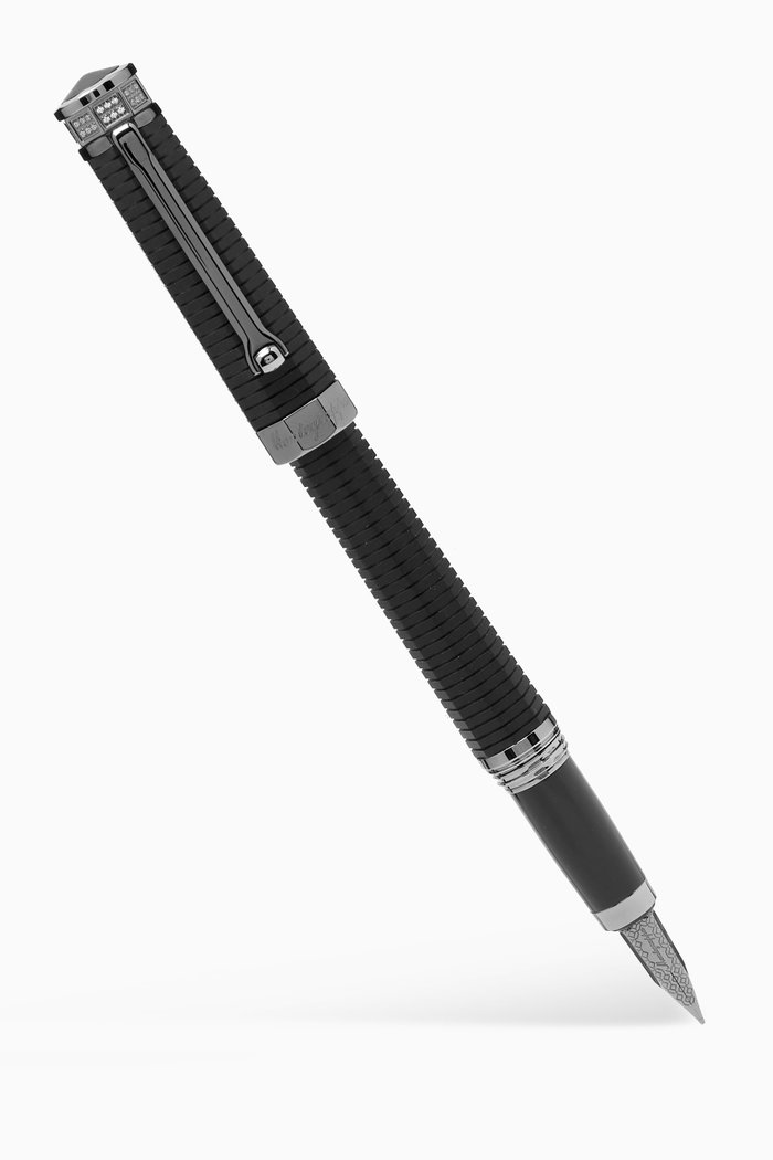 

NeroUno Linea Crystal Fountain Pen in Resin, Black