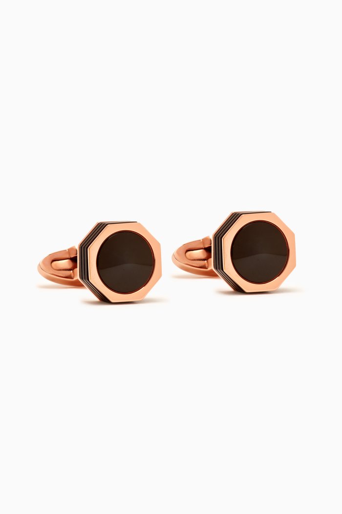 

NeroUno Cufflinks in Rose Gold PVD
