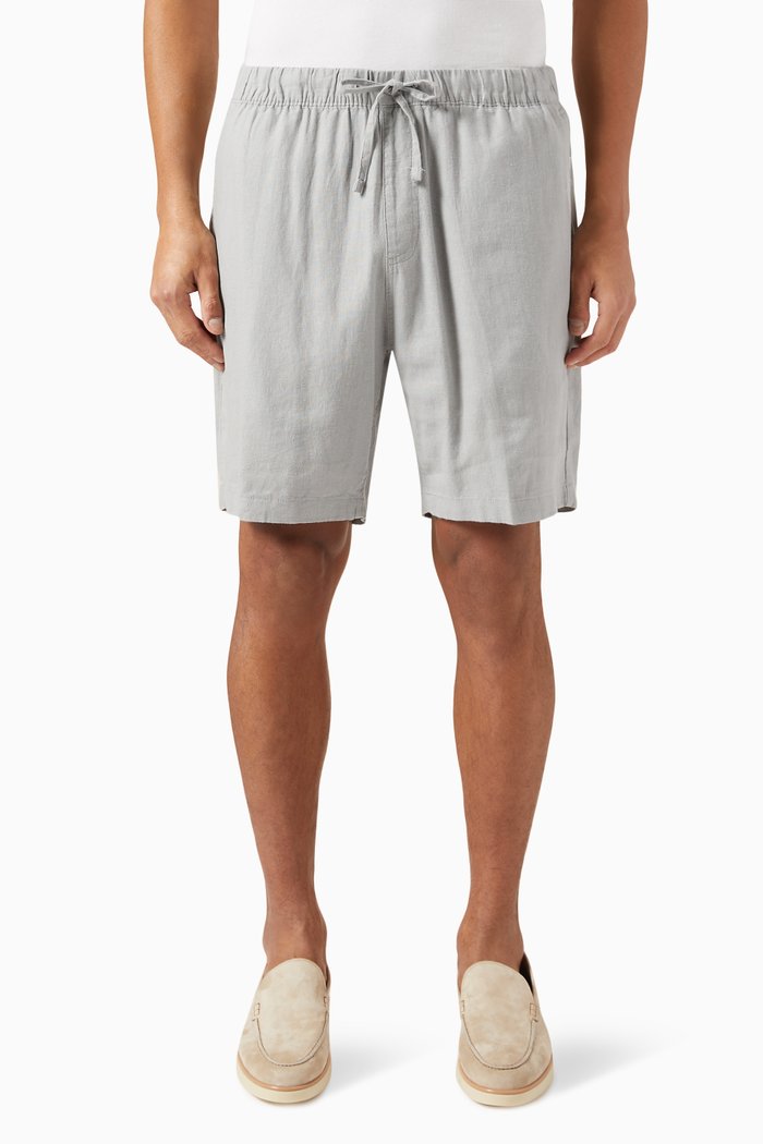 

Pull-on Shorts in Air Linen, Grey