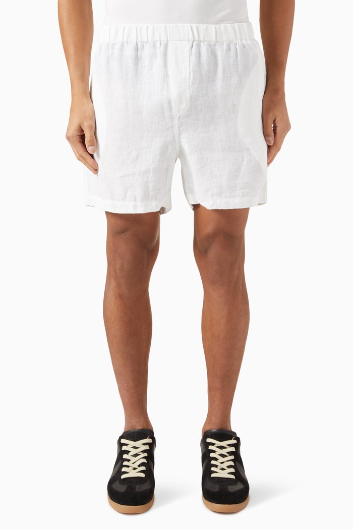 

Home Shorts in Linen, White