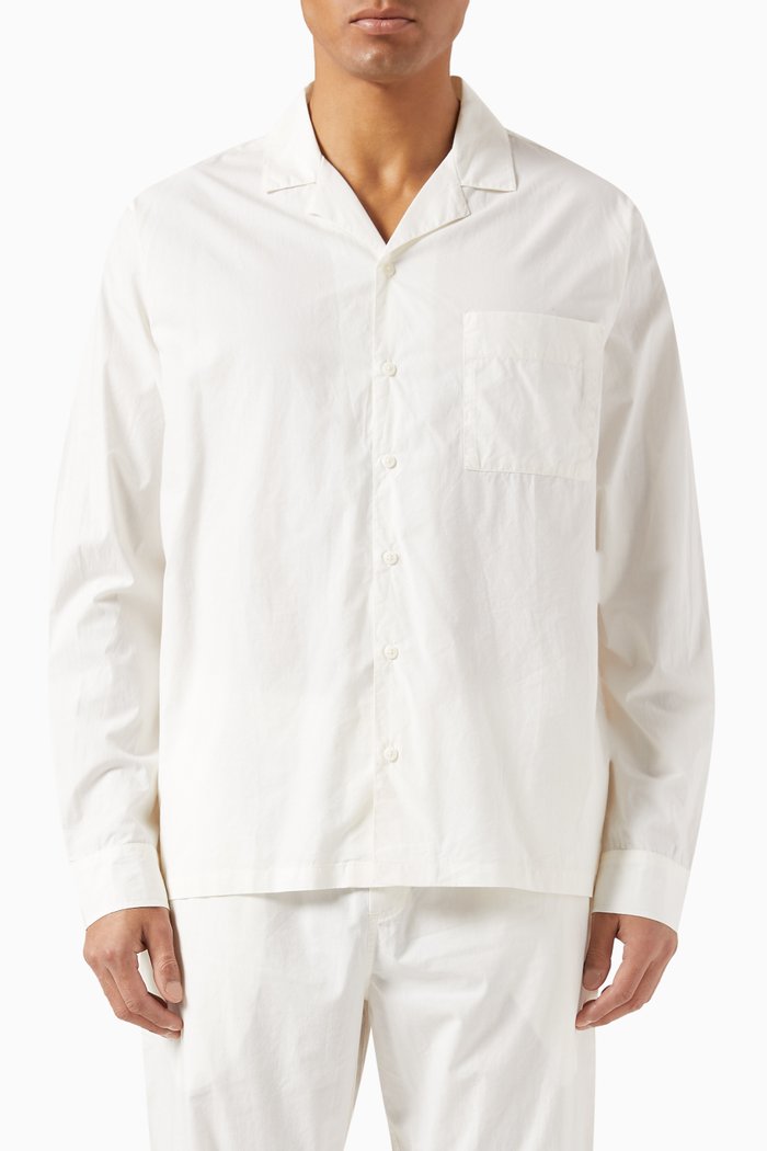 

Camp Collar Shirt in Poplin, White