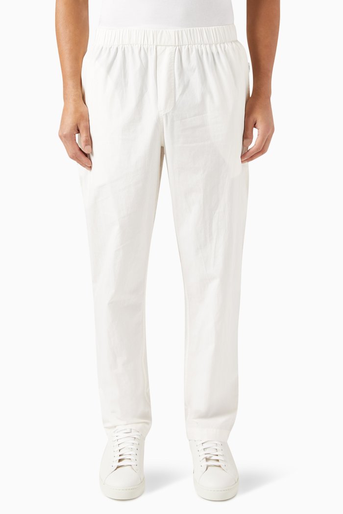 

Pull-on Pants in Poplin, White