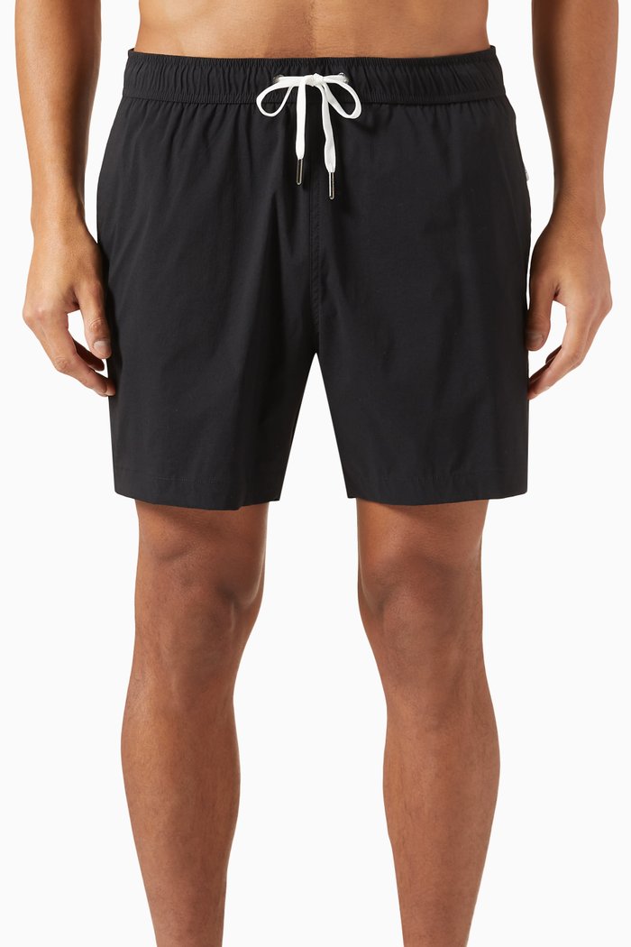 

Charles 5 Swim Shorts in Nylon, Black