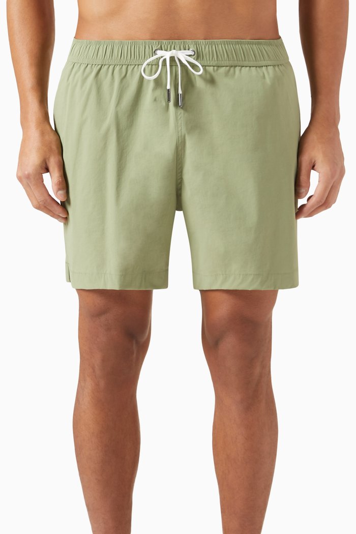 

Charles 5 Swim Shorts in Nylon, Green