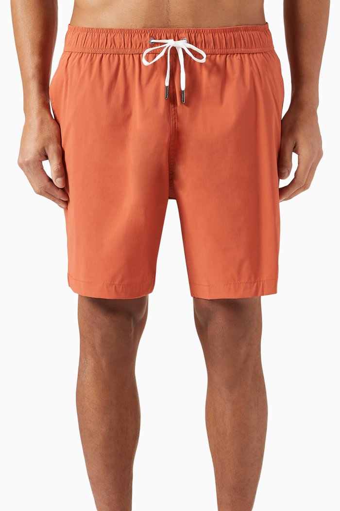 Charles 7 Swim Shorts in Nylon, Red