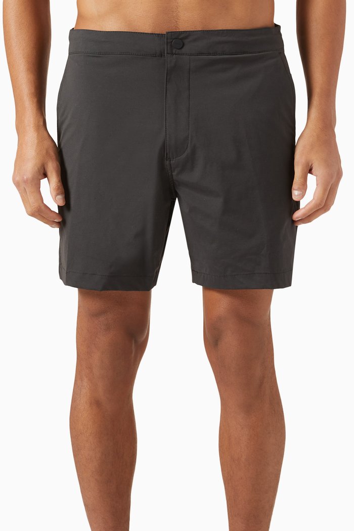 

Traveller Shorts in Cotton Blend, Black