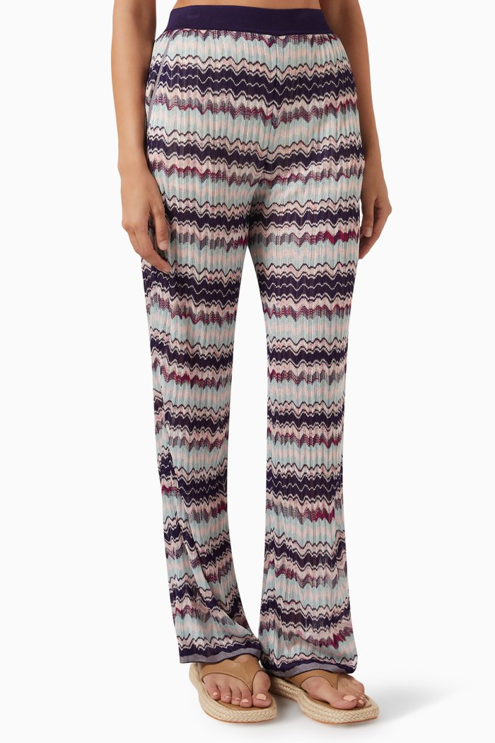

Striped Pants in Silk-knit, Multicolour