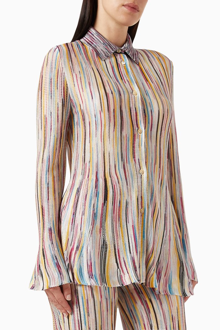 

Striped Shirt in Knit, Multicolour