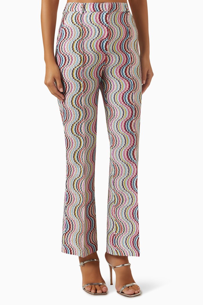 

Geometric Pants in Viscose-blend, Multicolour
