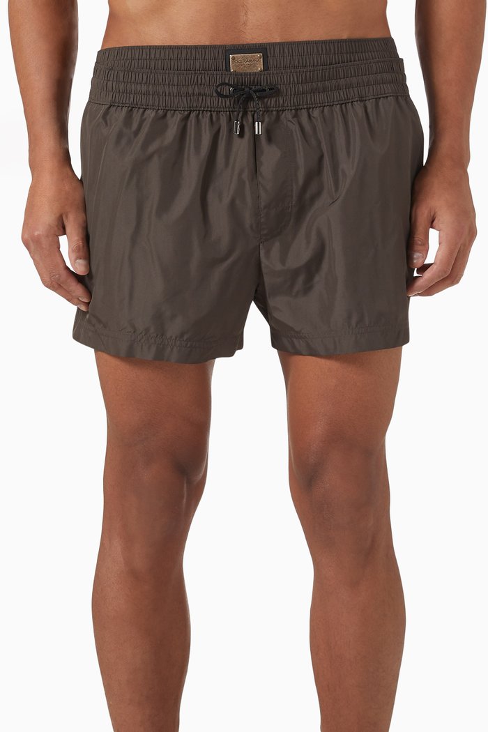 

Swim Shorts in Nylon, Brown