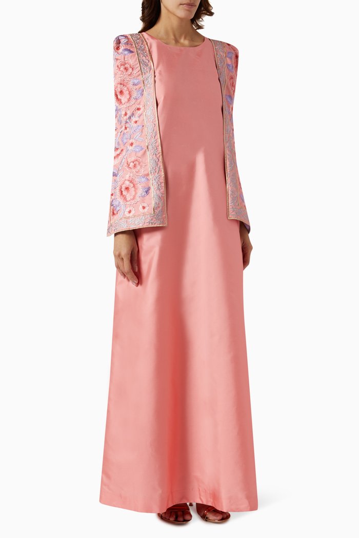 

Embroidered Kaftan, Orange