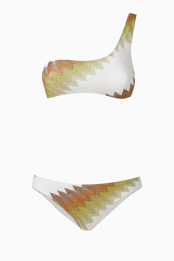 

Lamé Knitted Bikini Set, Multicolour