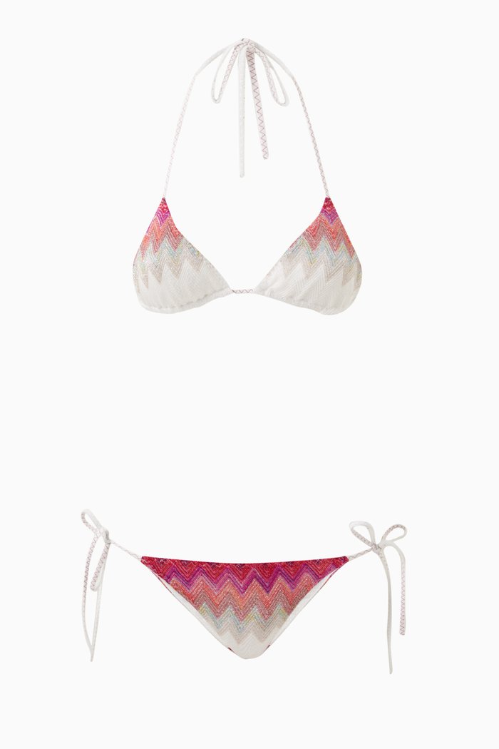 

Bikini Set in Crochet Knit, Multicolour