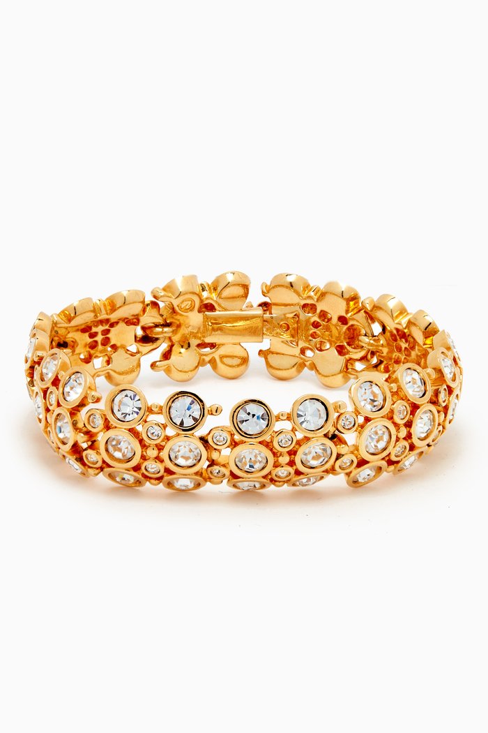 

1980s Vintage Swarovski Bracelet, Gold