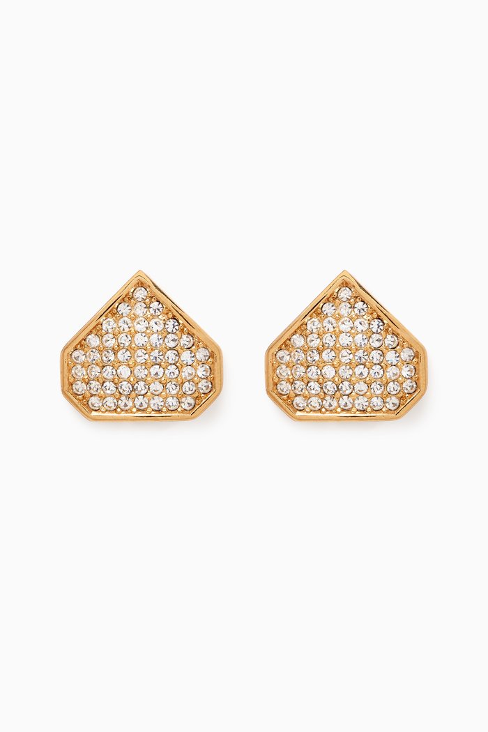 

1980s Vintage Christian Dior Clip-On Earrings, Gold
