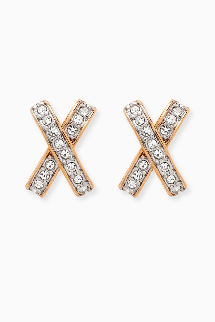 

1980s Vintage Nina Ricci Clip-On Earrings, Gold