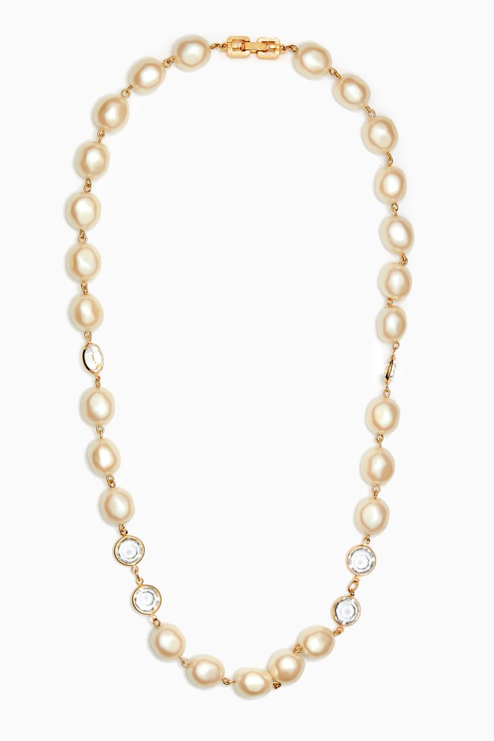 

1990s Vintage Givenchy Necklace, White