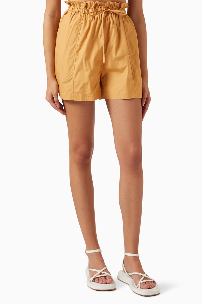 

Kohala Wide-leg Shorts in GOTS Certified Organic Cotton, Brown