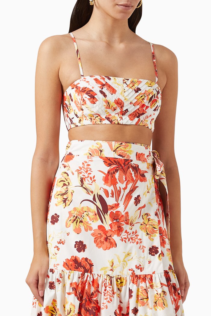 

Kalani Pleated Bralette, Multicolour