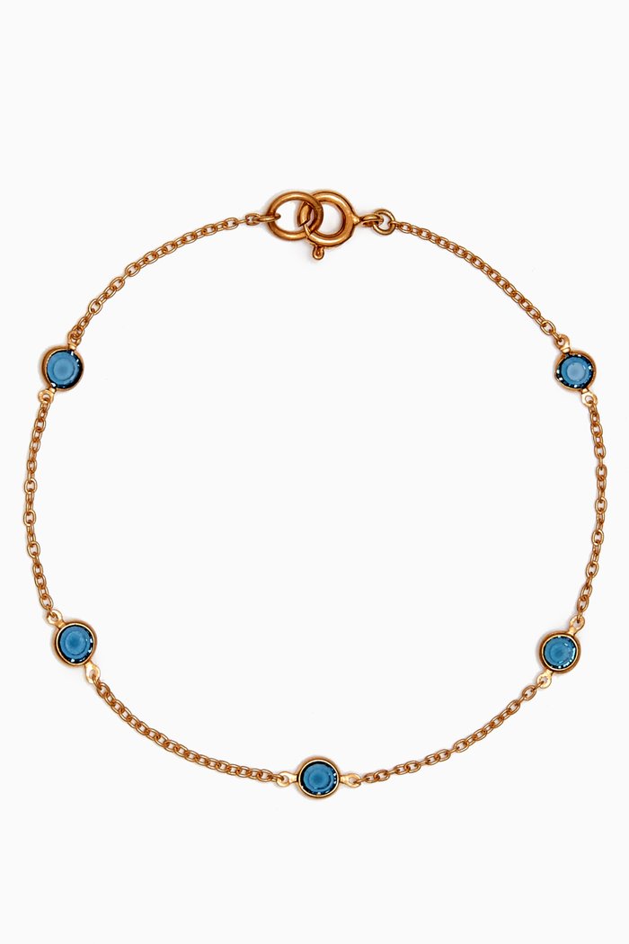 

Rediscovered Faux Sapphire Bracelet, Blue