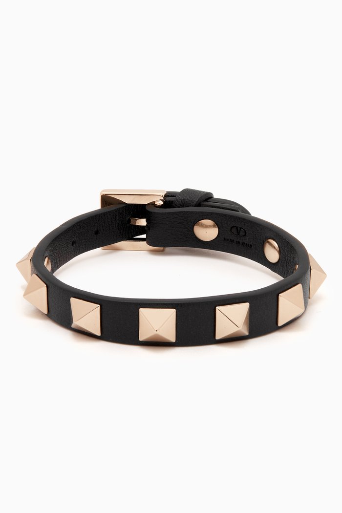 

Valentino Rockstud Bracelet, Black