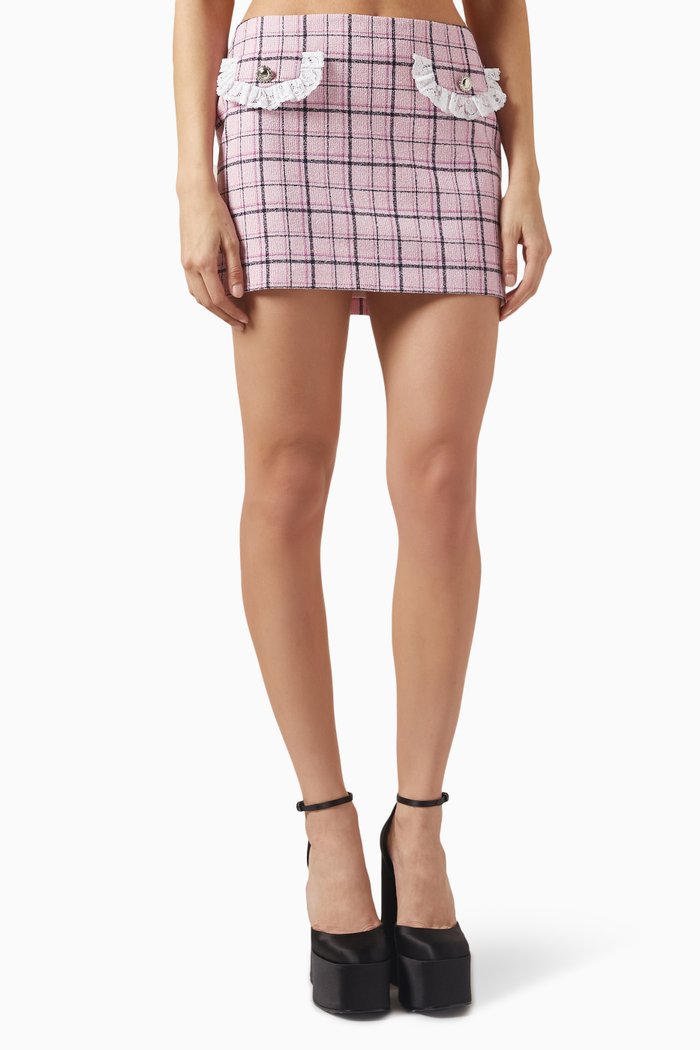 

Mini Skirt in Tweed, Pink