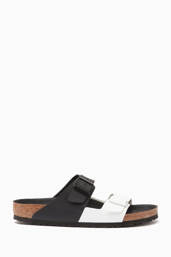 

Arizona Split Narrow Sandals in Birko-Flor®, Black