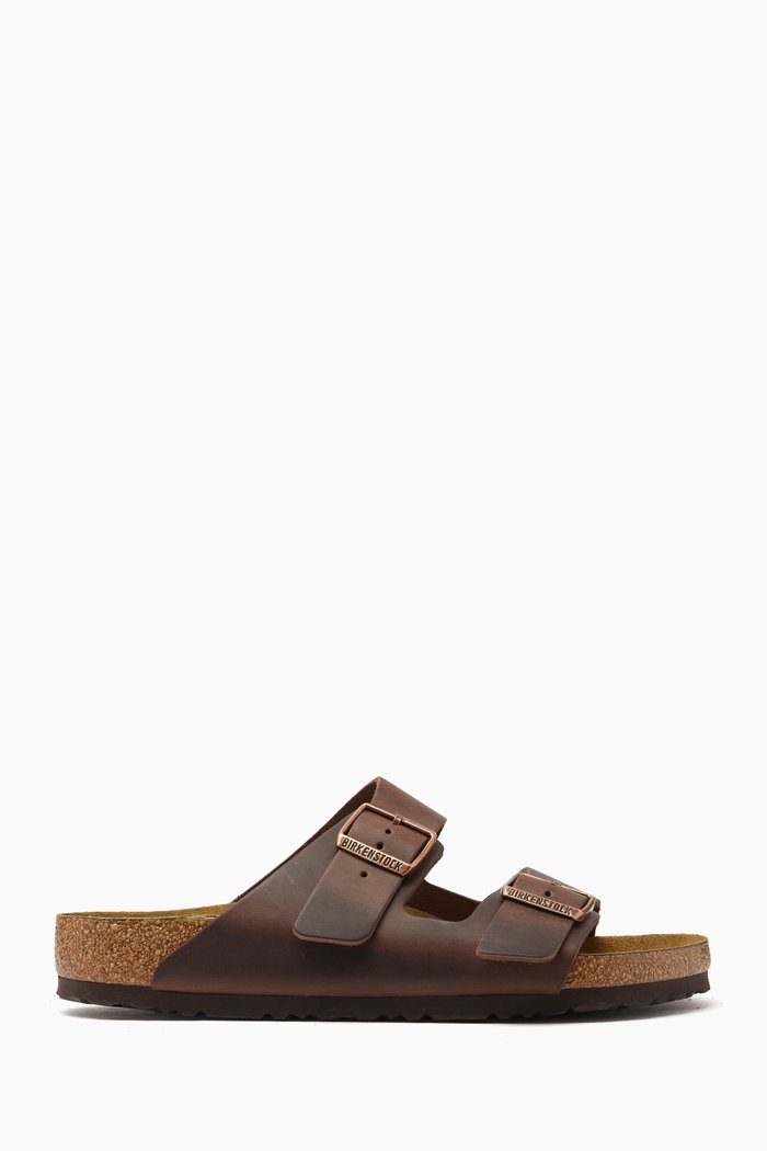 

Arizona Sandals in Nubuck Leather, Brown