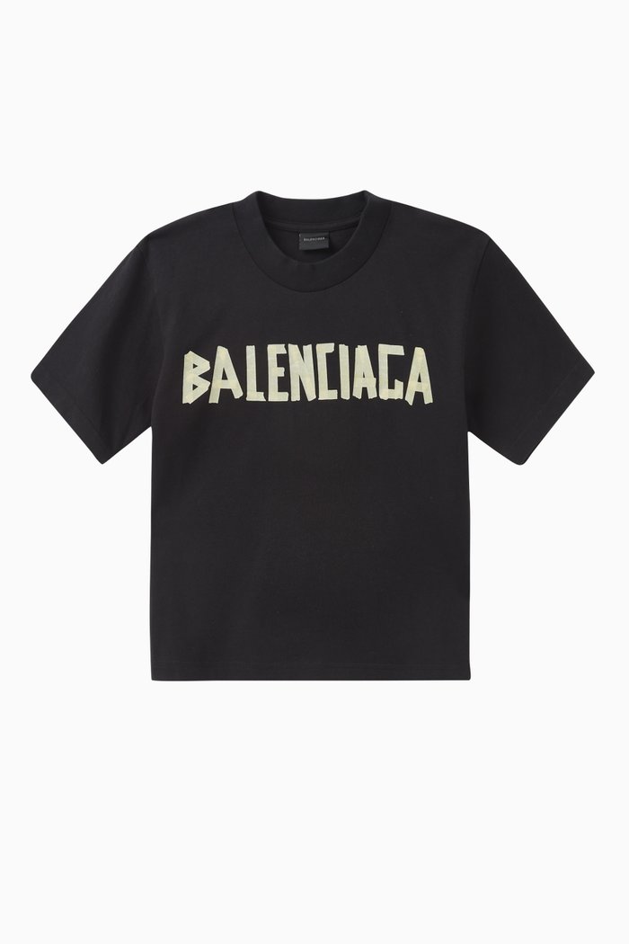 

Tape Type T-shirt in Cotton, Black