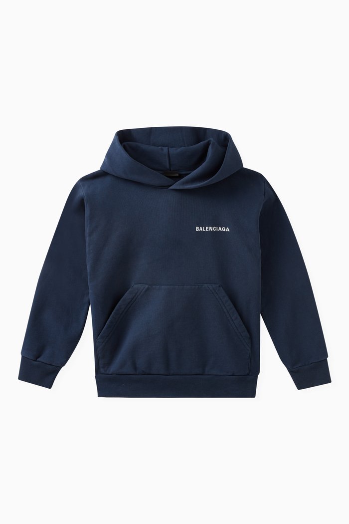 

Logo Hoodie in Cotton-jersey, Blue