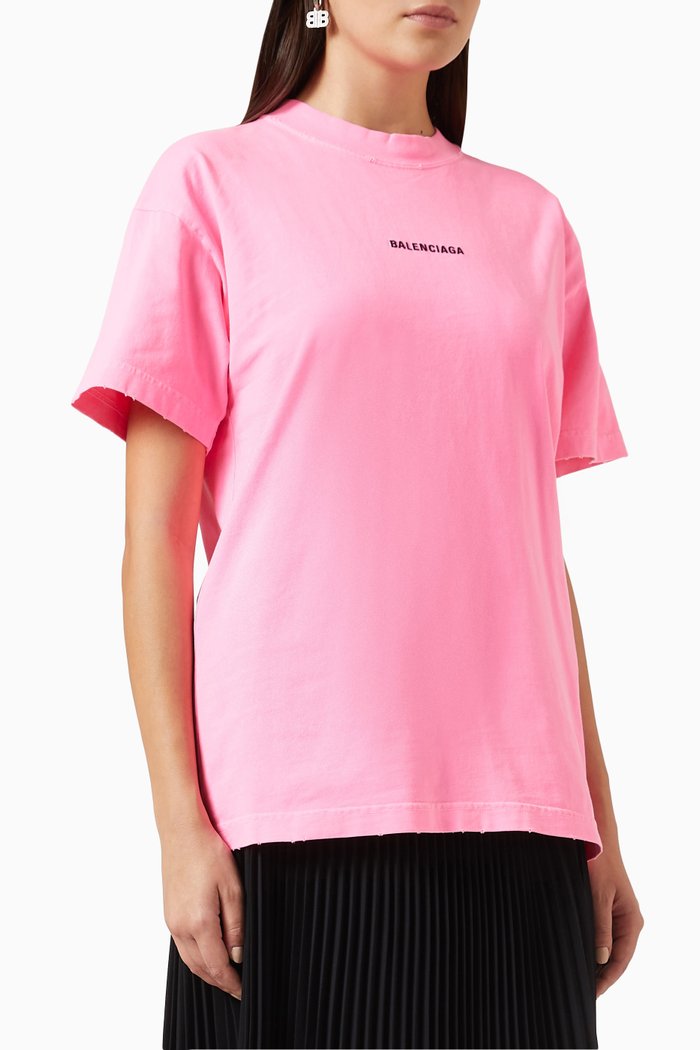 

Logo T-shirt in Jersey, Pink