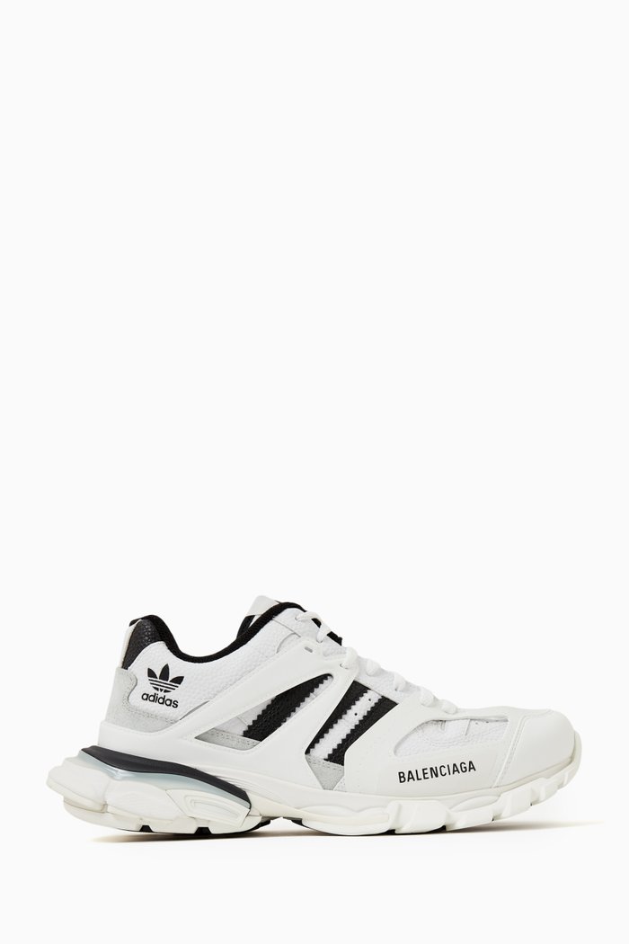 

Balenciaga / Adidas Forum Low Top Sneakers in Technical Fabric, White