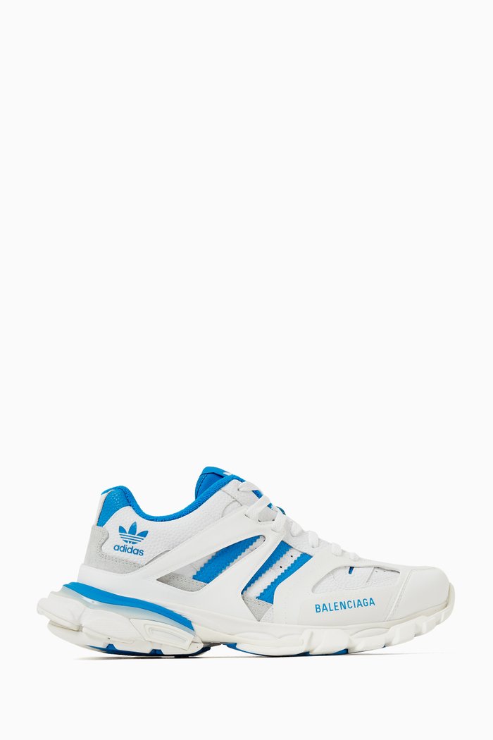 

Balenciaga / Adidas Forum Low Top Sneakers in Technical Fabric, White