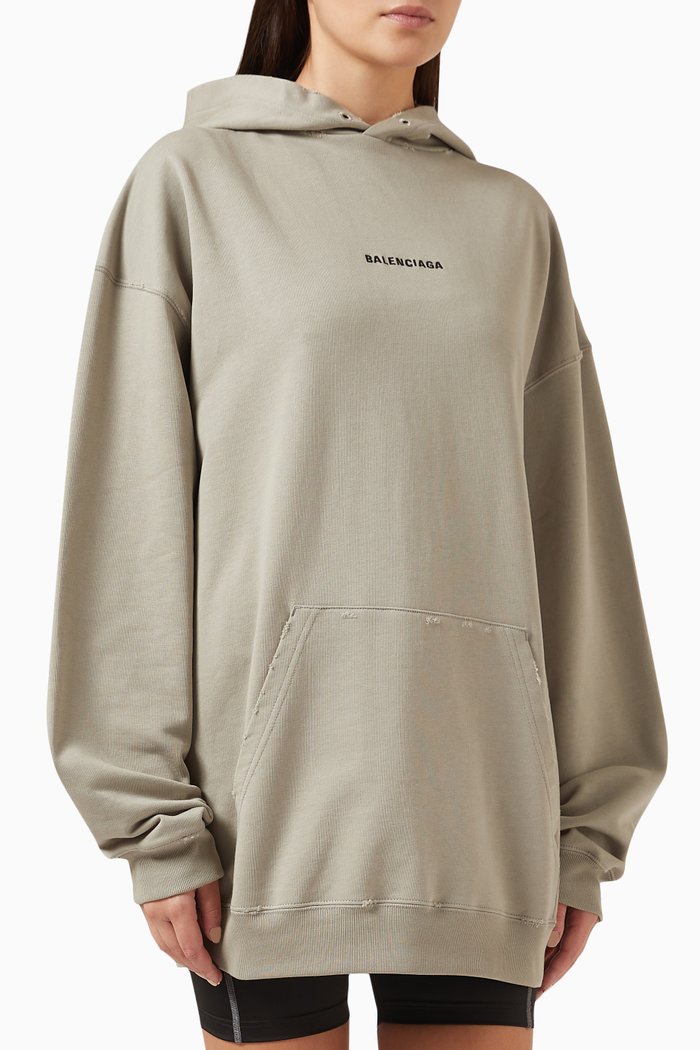 

Logo Hoodie in Jersey, Neutral