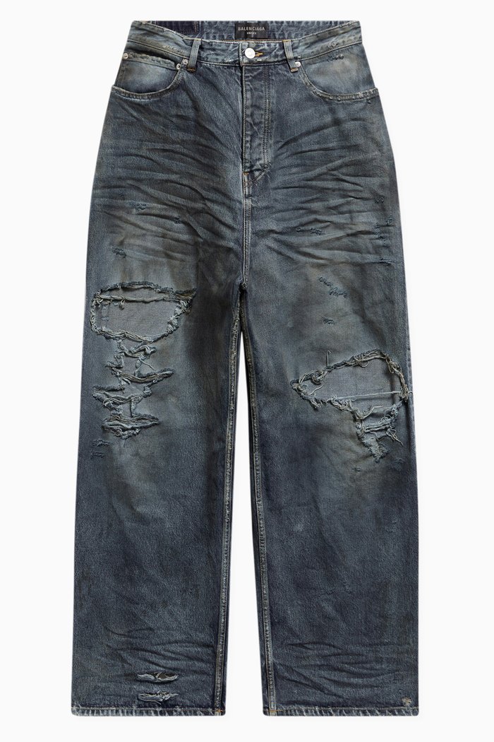 

Ripped Medium-fit Jeans, Blue