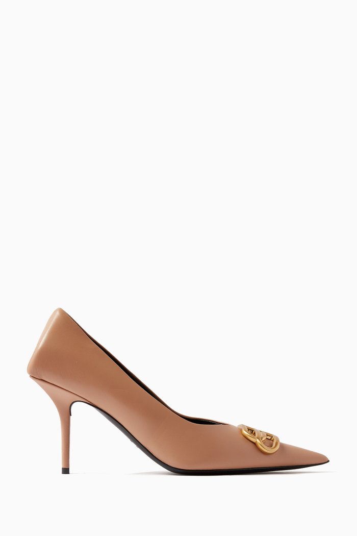 

Square Knife BB 80 Pumps in Nappa Sheepskin, Neutral