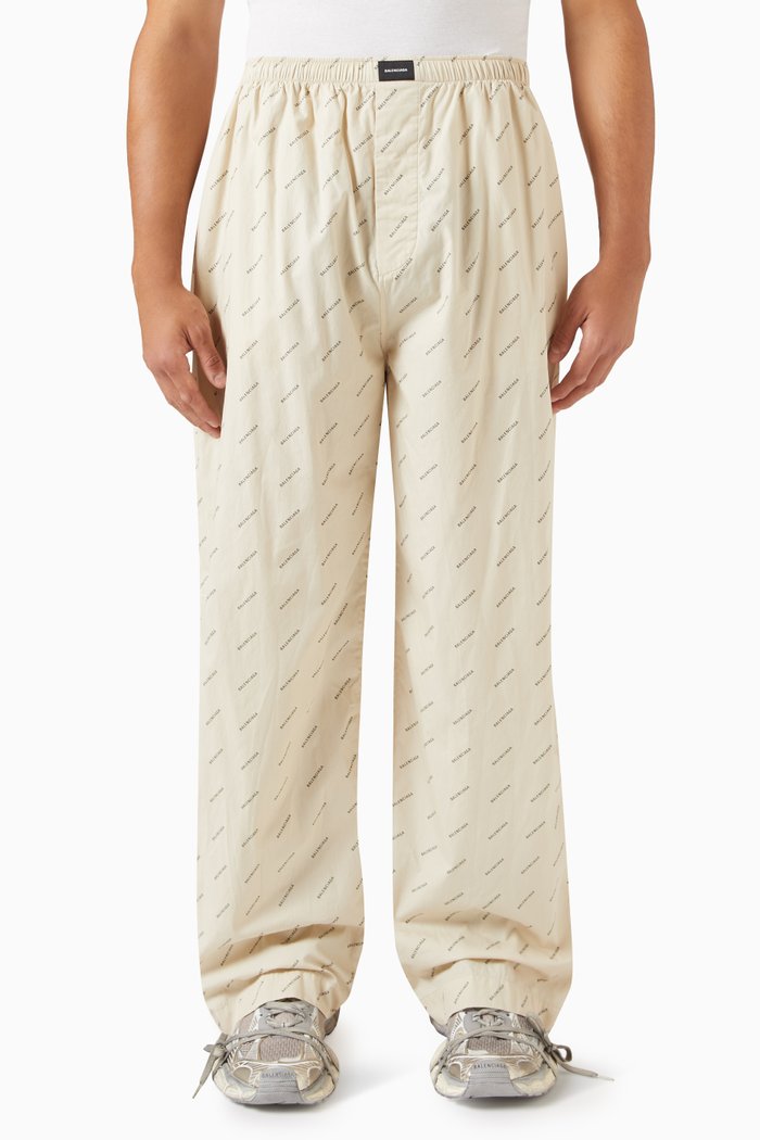 

Pyjama Pants in Cotton, Neutral