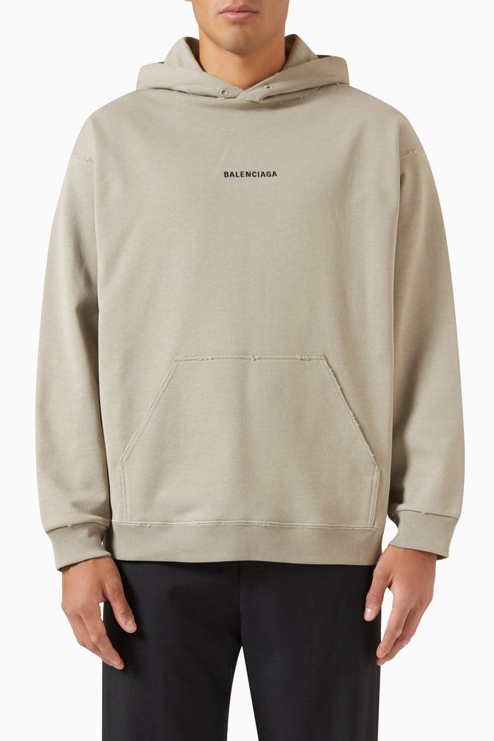 

Medium Fit Hoodie in Curly Fleece, Neutral