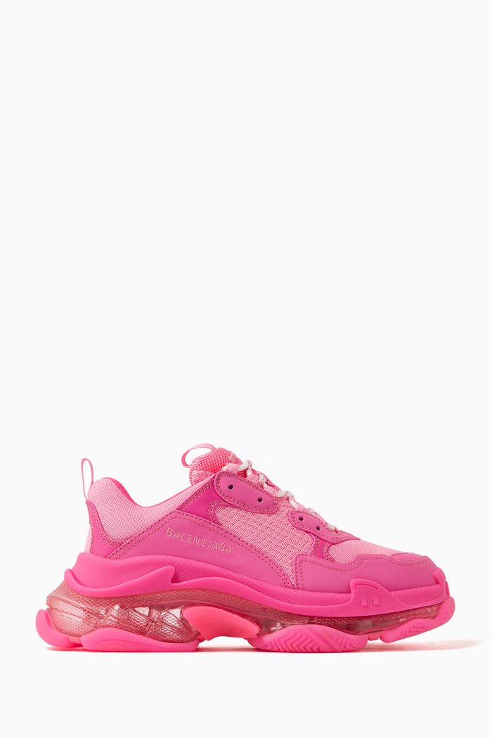 

Triple S Clear Sole Sneakers, Pink