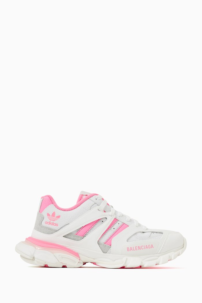 

Balenciaga / Adidas Forum Low Top Sneakers in Technical Fabric, White