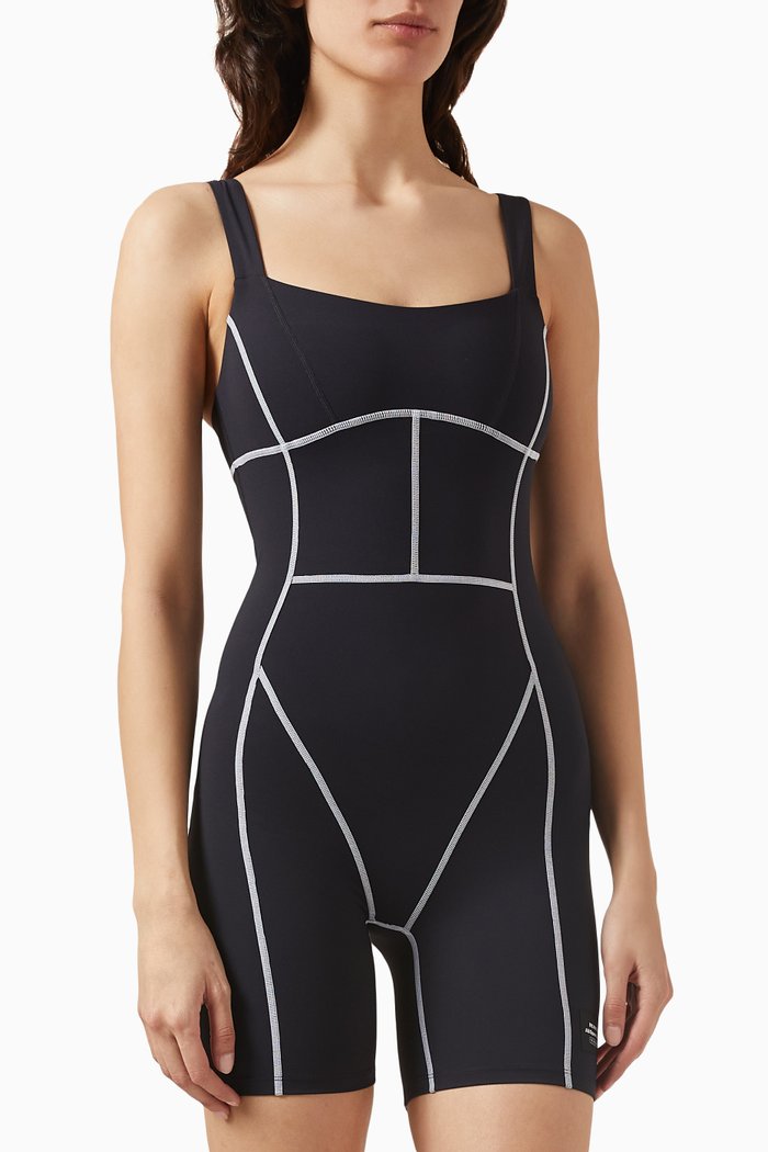 

Title Game Unitard in Recycled Stretch-nylon, Black