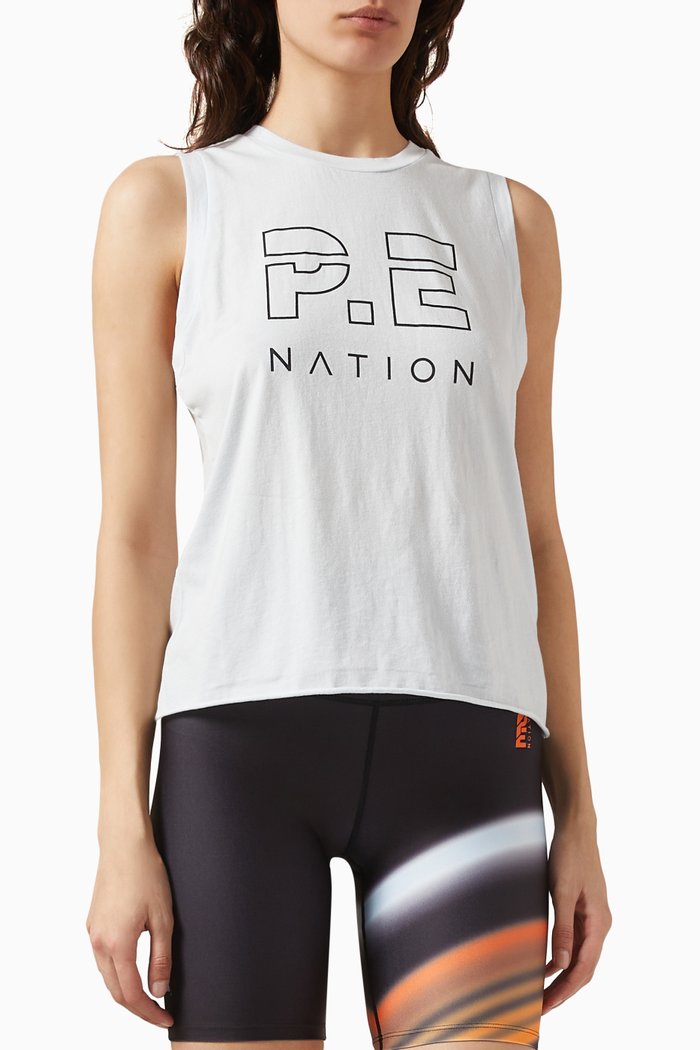 

Shuffle Tank Top in Organic Cotton-jersey, Blue