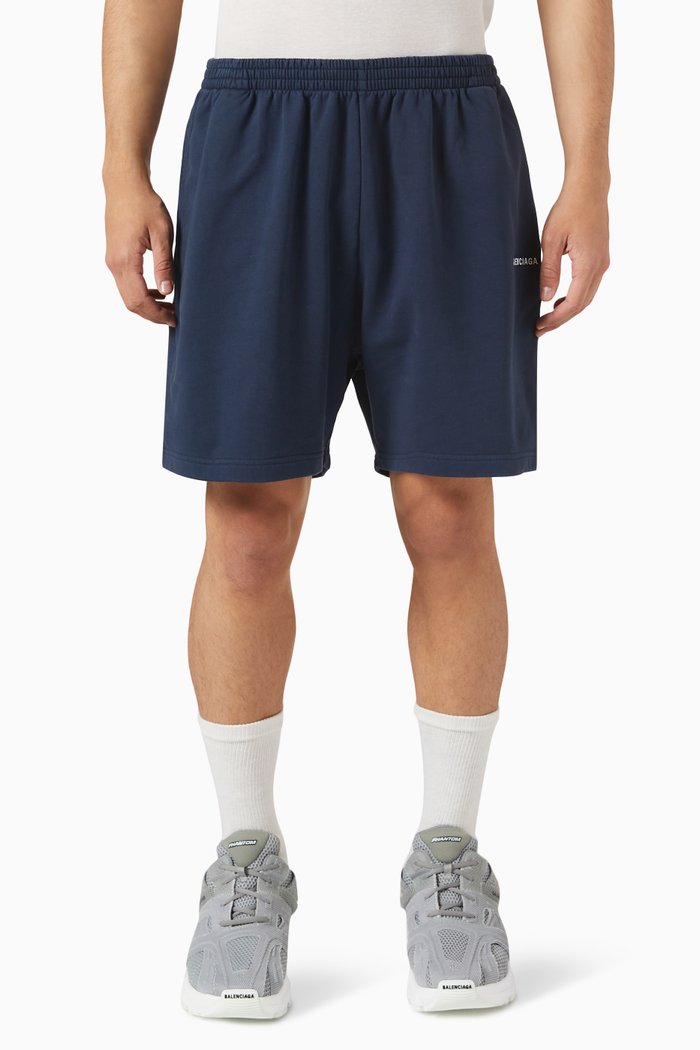 Sweat Shorts in Fleece, Black
