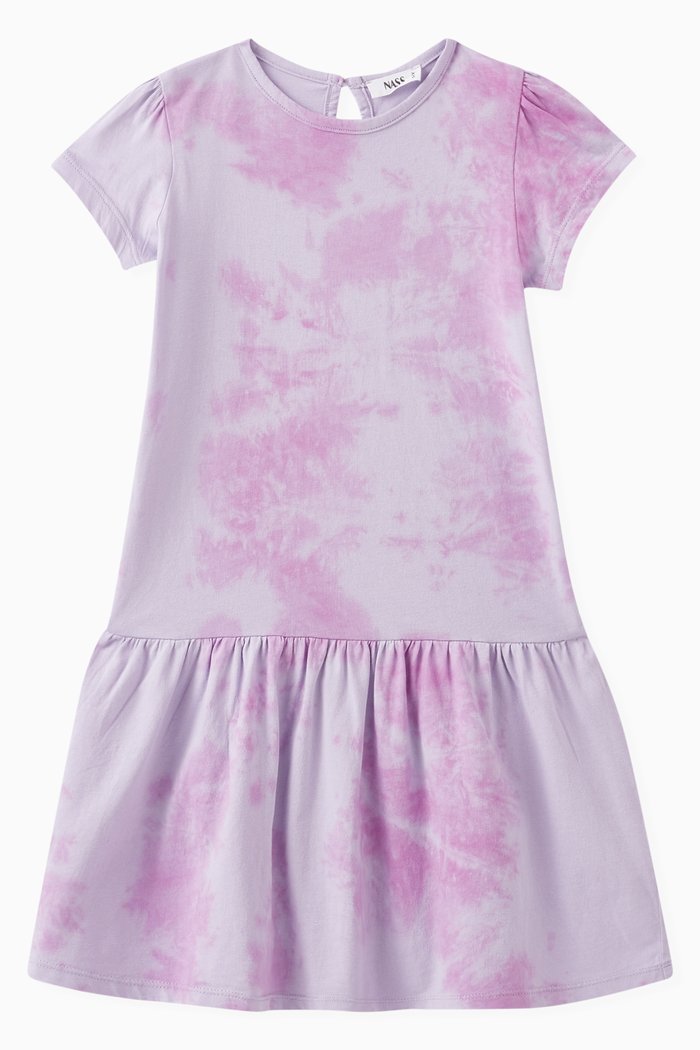 

Dye Detail Dress in Cotton, Multicolour