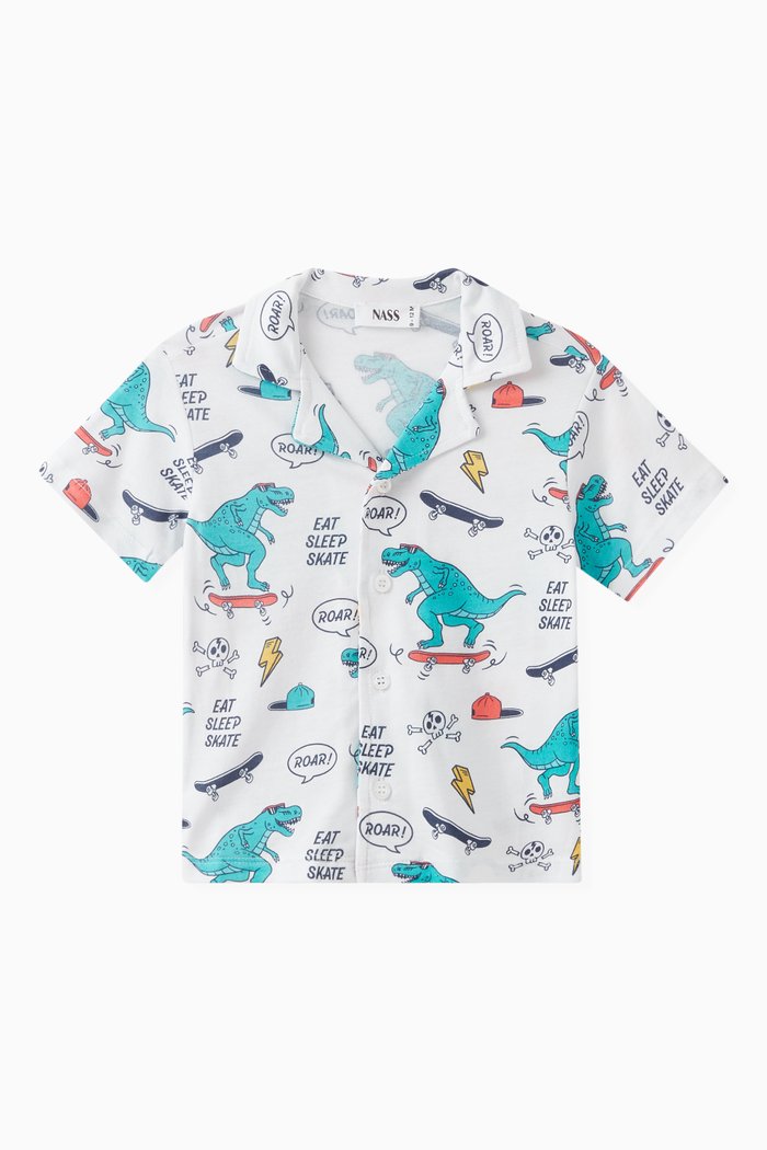 

Graphic Print Shirt in Cotton, Multicolour