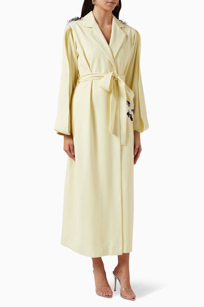 

Embellished Abaya Jacket, Neutral
