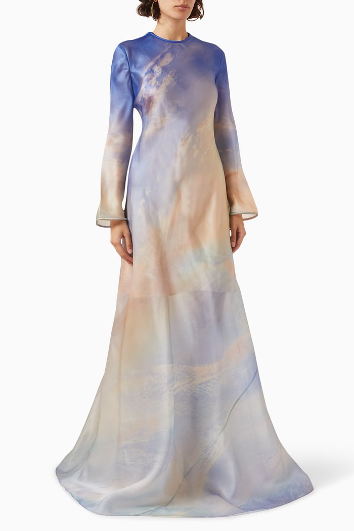 

Tama Bias Slip Dress in Silk, Purple