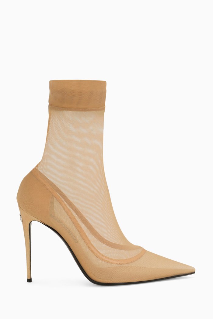 

x KIM Lollo 105 Ankle Boot Pumps in Stretch-tulle, Neutral